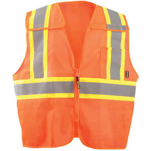 ANSI Class 2 Breakaway Vest, XXX-Large, 52˝-54˝ Chest