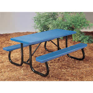 Kay Park Recreation J2 Series Plastisol Picnic Table, 8', Blue