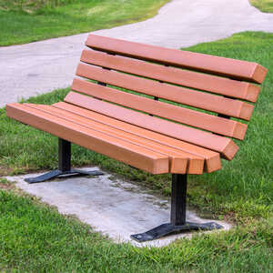 Kay Park Recreation 6´ Contour Park Bench, Cedar