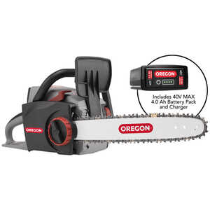 Oregon PowerNow CS300 40V MAX Cordless Chain Saw with 4.0 Ah Battery Pack and C650 Charger