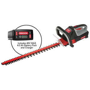 Oregon PowerNow 40V MAX Cordless Hedge Trimmer Kit w/4.0 Ah Battery Pack