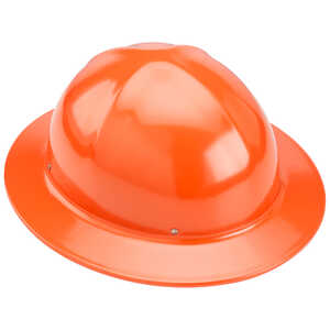 Orange Forester Full Brim Aluminum Hard Hat