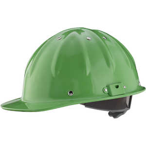 Forester Cap Aluminum Hard Hat, Safety Green