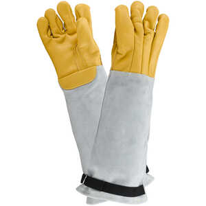 Vet-Pro <em>Trapper</em> Leather/Kevlar Animal and Reptile Handling Gloves, 22˝