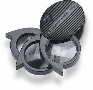 Bausch & Lomb 5x - 21x Triple Lens Folding Pocket Magnifier
