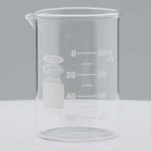Low Form Graduated Glass Beaker, 100 ml Capacity