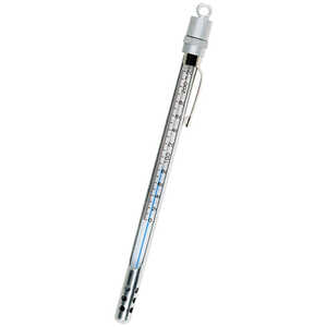 Thermometer Armour Case, 6 (152 mm) Length, 0.5 Diameter, Nickel Plated  Brass