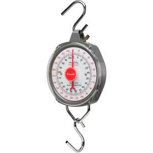 Escali H-Series High Capacity Hanging Dial Scale, 100 kg x 0.5 kg/220 lbs. x 1 lb.