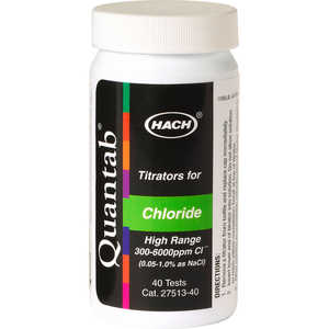 Hach Chloride QuanTab Test Strips, 40 Strips