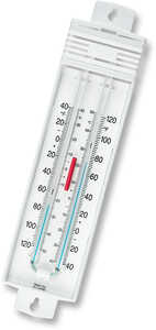 Taylor Maximum-Minimum Thermometer, -40°F to +120°F