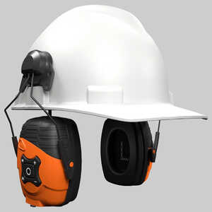 ISOtunes LINK 2.0 Bluetooth Helmet Mount Earmuffs, 82 dB Output, 21 dB NRR