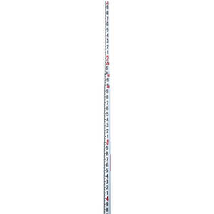 Crain LR Standard Series Fiberglass Level Rod, 25’ in 10ths/100ths