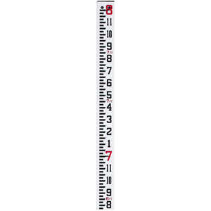 Crain Rectangular Fiberglass Telescoping Level Rod, 8’ in feet/inches/8ths