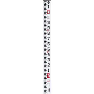 Crain Rectangular Fiberglass Telescoping Level Rod, 13’ in feet/inches/8ths