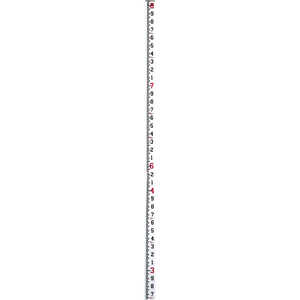 Crain Rectangular Fiberglass Telescoping Level Rod, 8’ in feet/10ths/100ths