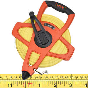 Lufkin 200´L (60m) Hi-Vis Orange Linear Tape Measure, m, cm, in. and 8ths