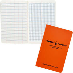 Forestry Suppliers Transit Field Book, Perfect Bound, 32 Leaves, 4-5/8” x 7-1/4”