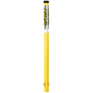 Trident Solutions TriView Marking Post, 66˝ Warning Gas Pipeline, Yellow