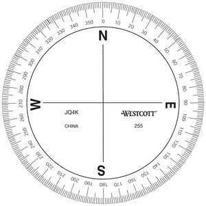 Azimuth Compass Protractor