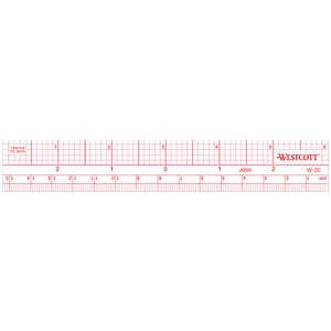 Westcott Model W-20 6” Ruler, English/Metric