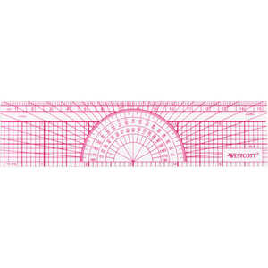 Westcott Model W-8 6˝L Engineer’s Protractor Ruler