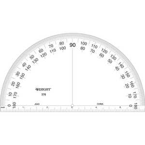 Westcott Model 376 Solid Center Protractor