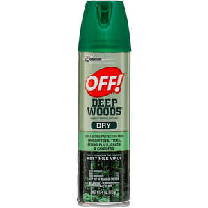 OFF!  Deep Woods DRY Insect Repellent, 4 oz. Aerosol, 25% DEET