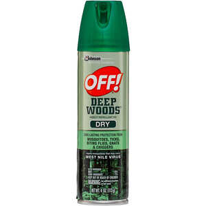 OFF!  Deep Woods DRY Insect Repellent, 4 oz. Aerosol, 25% DEET