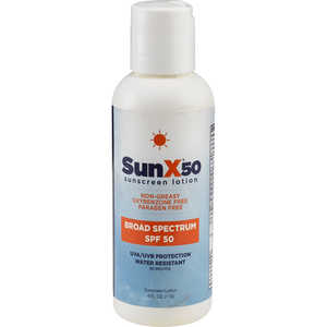 Sun-X SPF 50 Broad Spectrum Sunscreen, 4 oz. Bottle