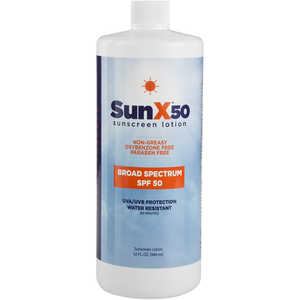 Sun-X SPF 50 Broad Spectrum Sunscreen, 32 oz. Bottle