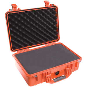 Pelican 1500 Case with Foam Insert, Orange