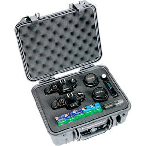 Pelican Case Model 1400 with Foam Insert, Silver-Gray