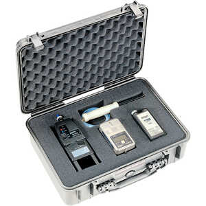 Pelican 1500 Case with Foam Insert, Silver-Gray