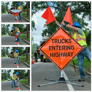 Dicke Safety Fold & Roll Sign, 48