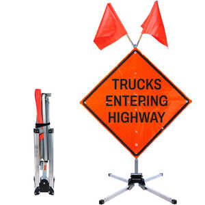 Dicke Safety Fold & Roll Sign, 48