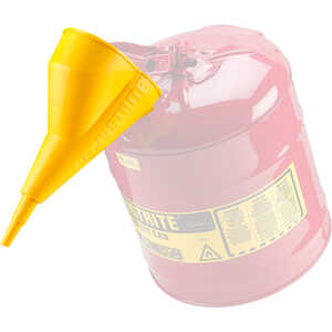 Justrite Polypropylene Slip-On Funnel for Type I Steel Safety Cans