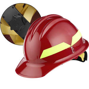 Red Cap, Bullard Wildland Fire Helmet with Ratchet Suspension