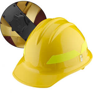 Yellow Cap, Bullard Wildland Fire Helmet with Ratchet Suspension