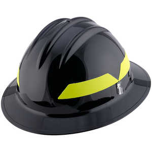 Black Hat, Model FH911H Bullard Wildland Fire Helmet with Self Sizing 6-Point Suspension