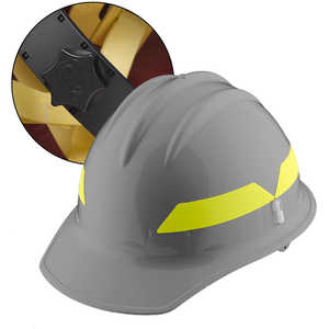 Gray Cap, Bullard Wildland Fire Helmet with Ratchet Suspension