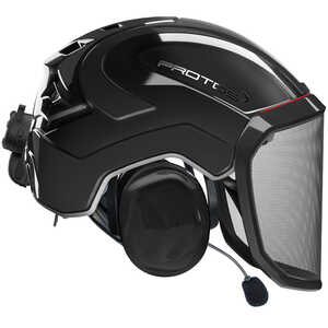 Pfanner Protos Integral Arborist Helmet with Sena WORK4 Communication, Black