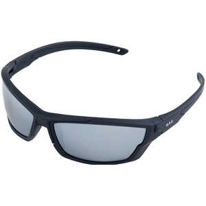 ERB Outride Safety Glasses, Black Frame with Silver Mirror Lens