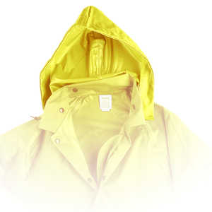 Air-Weave Industrial Rain Jacket Optional Hood, Yellow