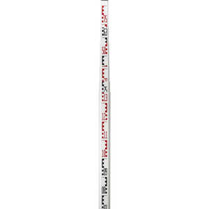 Forestry Suppliers Rectangular-Oval Level Rod, 7.6m in m/dm/cm, Collapses to 58.5˝, Six Sections