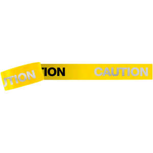 3-Inch “CAUTION” Barricade Tape, Alternate Lettering, 1,000’ Roll