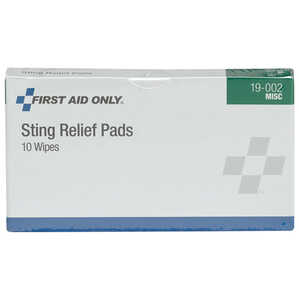 Forestry Suppliers First Aid Refill, Sting Relief Wipes, Pack of 10 (0.5cc)