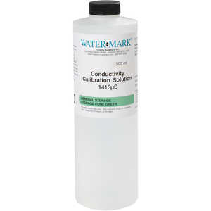 1,413 µS, WaterMark Conductivity Calibration Solution, One Pint