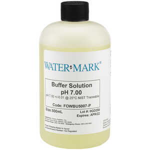 WaterMark NIST Traceable Buffer Solutions, pH 7.00, 500ml Bottle