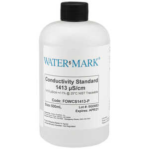 WaterMark NIST Traceable Conductivity Calibration Solution, Standard 1413 µs/cm, 500ml