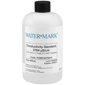 WaterMark NIST Traceable Conductivity Calibration Solution, Standard 2764 µs/cm, 500ml